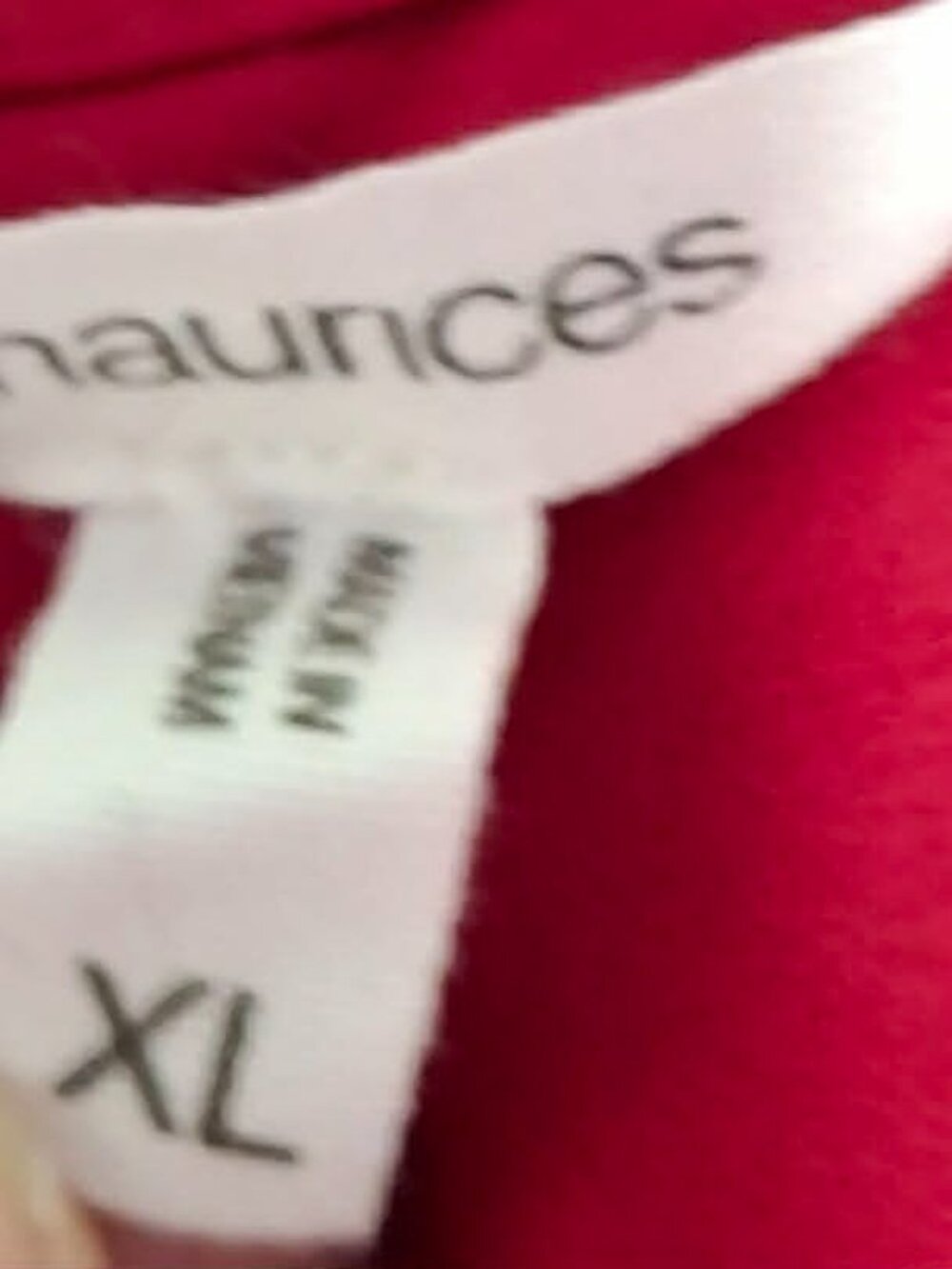 Gently Used Red Polyester Shirt 1 Call Out - Picture 2 of 9